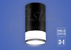 Светильник EKS ART GLASS MR16(GU10) накладной, черный