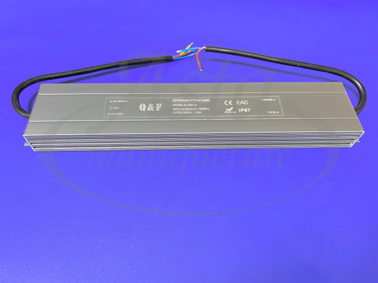Пылевлагозащитный блок питания УП IP67 24V 200W Пылевлагозащитный блок питания УП IP67 24V 200W